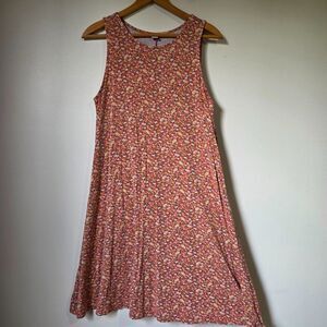 EUC OLD NAVY DITSY FLORAL SWING STYLE SOFT SHORT DRESS SIZE L